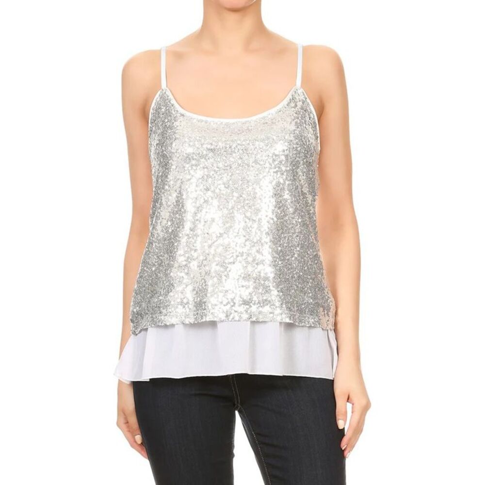 anna-kaci Womens Layered Look Tank Top, NWT